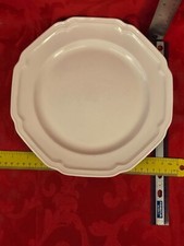 MIKASA Ultima + Antique White Octagon Rimmed 11” Dinner Plate Hk 400 picture