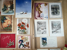 1937 - 1944 Aunt Dorothy's Holiday Ephemera Gift Tag Greeting Card Collection picture