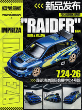 1:64 TimeMicro PSC Design Subaru Impreza WRX Time Attack Rally Blue JDM Model picture