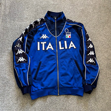 Italy 2000 Kappa Tracksuit Football Track Jacket Mens XL  picture