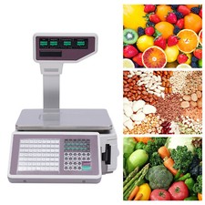 Commercial Digital Price Computing Scale with Thermal Label Printer Supermarket picture