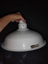White Hubbell Industrial Lamp Light Vintage picture