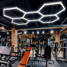 Hexagon Garage Light - 24 Pack Garage Lights Ceiling Led Hexagon,6500k Daylight picture
