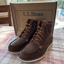 L.L.Bean Men's Stonington Moc Toe Boots - Size 11 M - NEW IN BOX picture