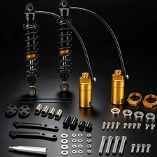Upgraded Adjustable Remote Reservoir Rear Suspension Shocks For Harley Touring picture
