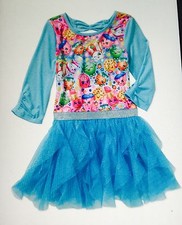 NWT Authentic Shopkins toddler, girls Birthday  3/4 sleeves dress Sz 6 picture