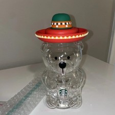 Starbucks Glass Bear Cup Overseas Collection Latin American Bearista picture