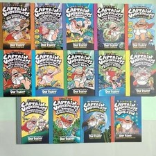 Complete Lot Series - Set of 14 Captain Underpants books by Dav Pilkey picture