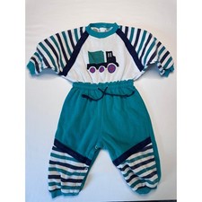 Vintage Retro 90s Cuties by Judy Truck Romper 18M picture
