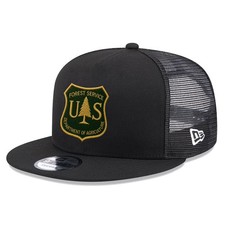US Forest Service Embroidered 59FIFTY Black Mesh Hat Patch Cap picture