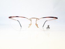 Lancetti Eyeglasses gold mauve oval women men vintage halfrim metal mod.4032 NOS picture