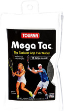 Tourna Mega Tac Extra Tacky Overgrip, Black, 10-Pack 10-Pack, Black picture