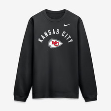 SALE- Kansas City Chiefs Nike Defensive Leader Club Fleece Sweatshirt - Black picture