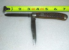 Schrade Walden NY USA Model 293 2 Blade Trapper Knife Delrin Handles picture