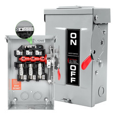 【Upgrade】 3P 30 Amp Fused Disconnect,New Add Ground Design,Nema 3R Rated picture