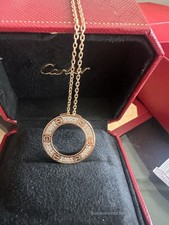 Gift 18k yellow GoldCatlerlove Pendant With Diamonds picture