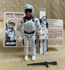 1983 GI Joe SNOW JOB - Great Figure w/ File Card - Bright White - 100% Complete picture