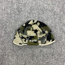 KUIU Peloton 240 Beanie Hat Cap Mens L Verde Camo Fleece Hunting Outdoor Lined picture