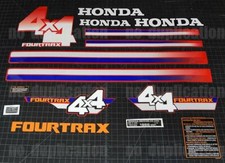 1986 86'  TRX Quad 350 4x4 Fourtrax ATV 15pc Decals Stickers Graphics Kit  picture