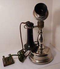 RARE 1901 NORTH ELETRIC POTBELLY Candlestick Telephone for Display Only picture