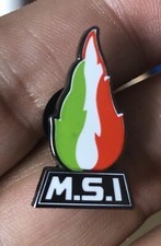 Italian Social Movement Movimento Sociale Italiano MSI Repro Enamel Pin Badge picture