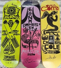 Zero Skateboard Deck Lot - Jamie Thomas, Chris Cole & James Brockman SIGNED picture