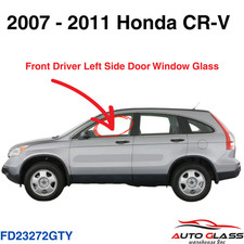 Fits 07-11 Honda CR-V 4 Door Driver Side Left Front Door Glass Window  picture