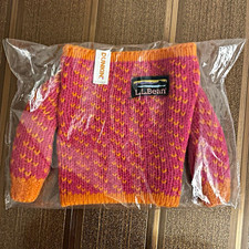 Dunkin, L.L.Bean x knit Sweater, Pink & Orange, 1-Piece. Read Description Ty. picture