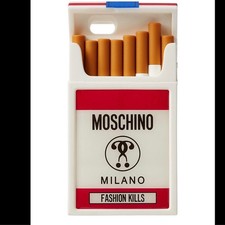 Moschino Couture Jeremy Scott Cigarette Case Packet 'Fashion Kills' iPhone 6/6S picture