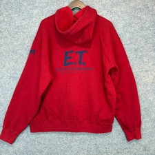 Vintage E.T. Extra Terrestrial 20th Anniversary Movie Promo Hoodie Sweatshirt XL picture