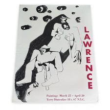 Jacob Lawrence Lithograph Exhibition Poster Terry Dintenfass Two Rebels 1963 picture
