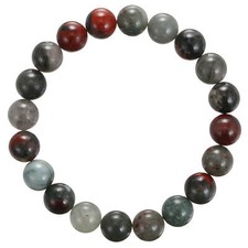 African Bloodstone Bracelet Smooth Round Size 8mm 10mm 7.5