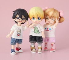 OB11 Nendoroid Doll Pants Shorts Denim Shirt 1/12 BJD Obitsu 11 GSC YMY  picture