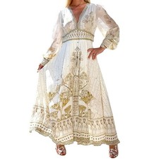 CAMILLA The Queens Chamber Shaped Waistband Maxi Dress XL Crystals NWT $1100 picture