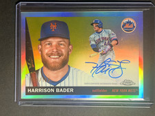 Topps 2025 Chrome Platinum Autographs Harrison Bader Mets #CPA-HB /199 picture