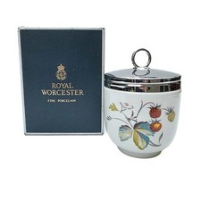 VTG Royal Worcester Strawberry Fair Maxime Egg Coddler 5.25