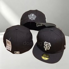 San Francisco Giants MLB 2010 World Series Patch 59FIFTY Black Flat Brim Hat Cap picture