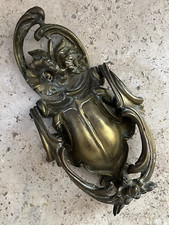 LARGE ANTIQUE c.1895 ART NOUVEAU NEW ORLEANS ARCHITECTURAL SALVAGE DOORKNOCKER picture