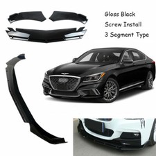 Add-on Universal Large Front Bumper Lip Spoiler Fit For Genesis G80 2017-2020 picture
