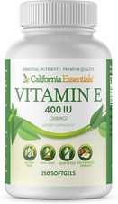 California Essentials Vitamin E 400 IU Softgels Antioxidant Skin & Eye Support picture