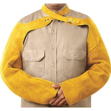 Steiner 82181 Flame-Resistant Sleeve, Leather, 23 In Length, Brown, Snap Cuff picture