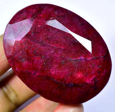 RARE 454.60 Ct Natural HUGE Red Ruby CERTIFIED Museum Grade Oval Loose Gemstone picture