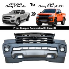 For 2015-2020 Upgrade to 2021-2022 Chevy Colorado Z71 Front Bumper Cover Set picture