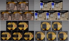 (20)SONY Premium Gold MD MiniDiscs MDW80D MDW80PL 80mins 4X(5)each new & used picture