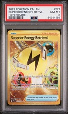 Superior Energy Retrieval 277/193 Hyper Rare Paldea Evolved Pokemon PSA 8 picture