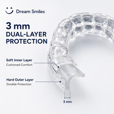 Dream Smiles Custom Made NIghtguard for Teeth – 3mm Outer Hard Inner Soft picture