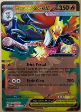 Mega Delphox ex 008/084 ME05: Pitch Black Pokemon NM Holofoil picture