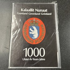Greenland Kalaallit Nunaat 1000 Years Official Stamp Year Pack Folder MNH picture