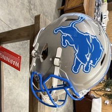 Amon-Ra St. Brown Signed Detroit Lions Helmet, BAS Authenticated picture
