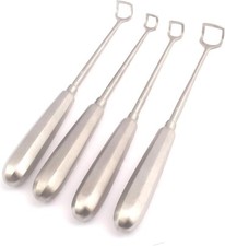 4 ADENOID CURETTE REVERSED ANGLED TIP SIZE 0, 1, 2 & 4 picture